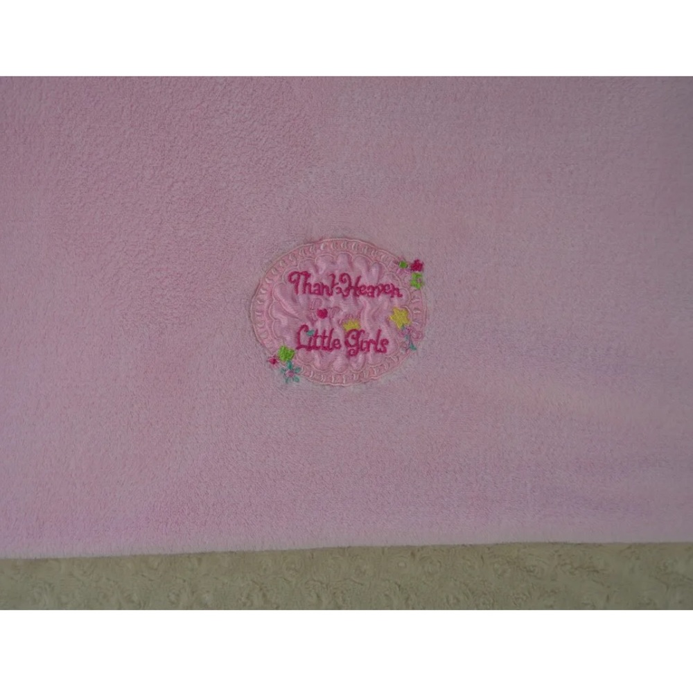 Baby Starters Thank Heaven for Little Girls Pink Baby Blanket Flower Crown Tiara